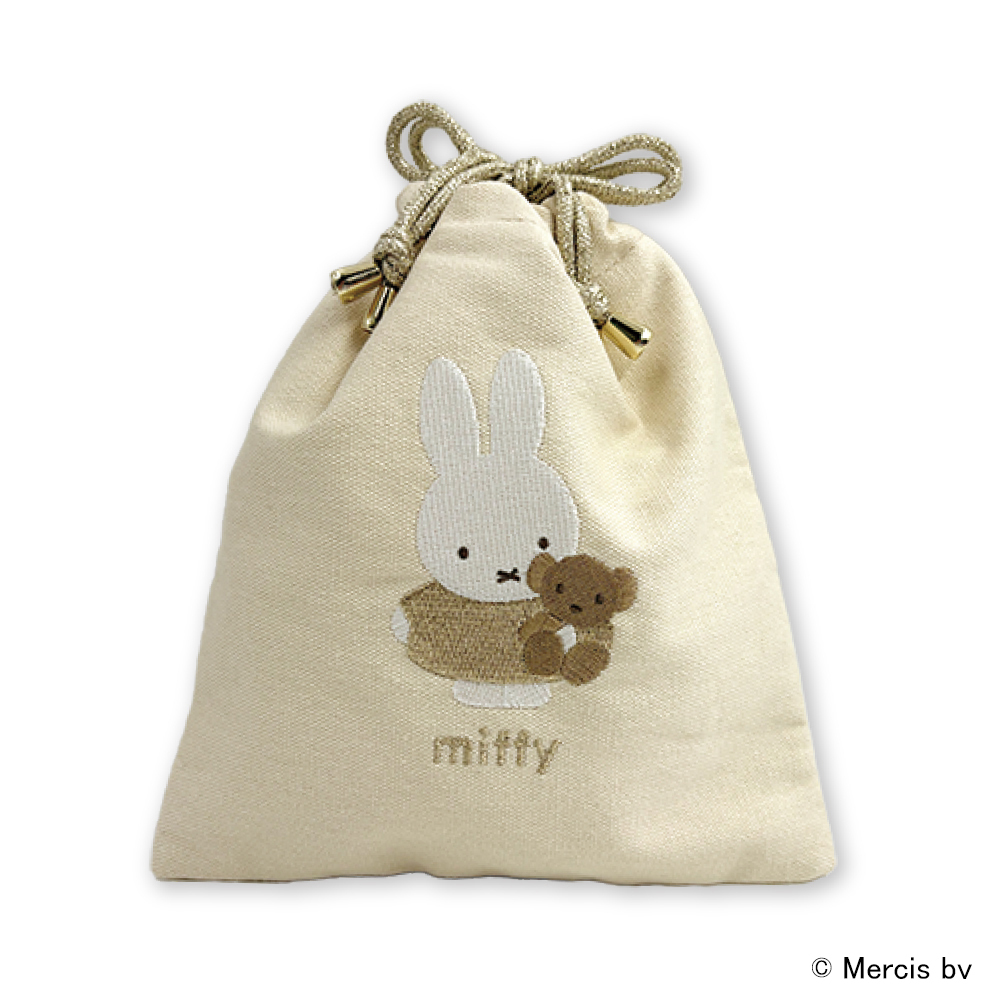 巾着 くまちゃん ゴールドシリーズ miffy（2026年7月下旬以降発売予定