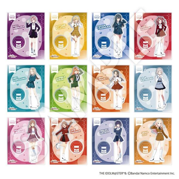 学園アイドルマスターアクリルスタンド 12個セット 学園アイドルマスター アクリルスタンド 12種セット 【セブン
