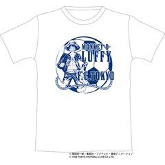 【ONE PIECE｜J.LEAGUE】「クラブ/ONE PIECE」コラボ ルフィ Tシャツ （FC東京）（Mサイズ）