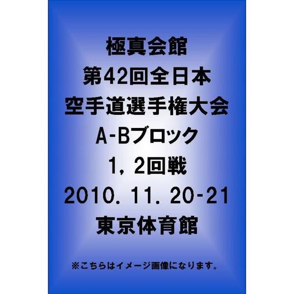 極真会館 第42回全日本空手道選手権大会 A-Bブロック1、2回戦 2010.11