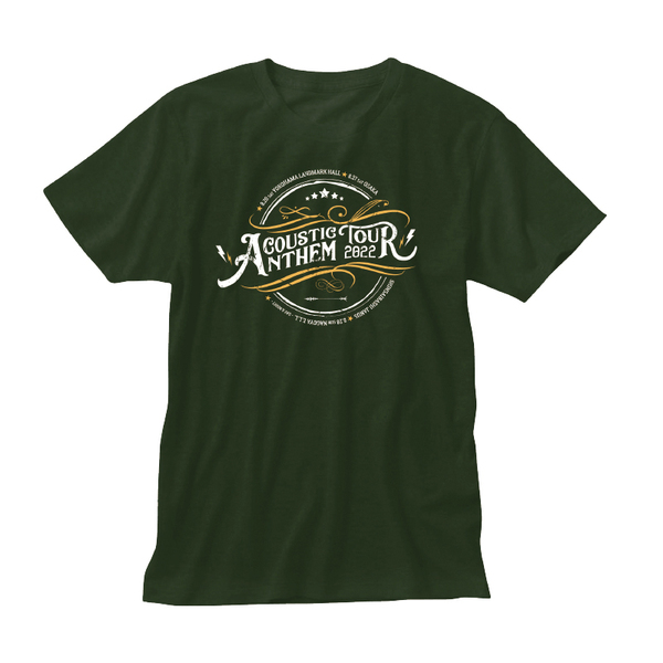 Acoustic ANTHEM Tour 2022 ツアーTシャツ(フォレストグリーン)