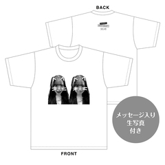【SKE48】岡本彩夏　生誕記念Tシャツ(M)＆メッセージ入り生写真（2024年8月度）