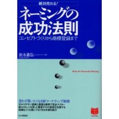 ネーミングの成功法則　コンセプトづくりから商標登録まで　絶対売れる！