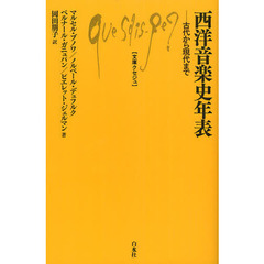 西洋音楽史年表　古代から現代まで