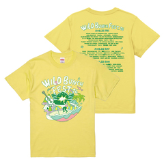 WILD BUNCH FEST. 2026 自由帳 TEE ライトイエロー 