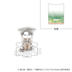 進撃の巨人　調査兵にゃん　ひっかけアクリルスタンド　リヴァイ（2026年10月以降発売予定）