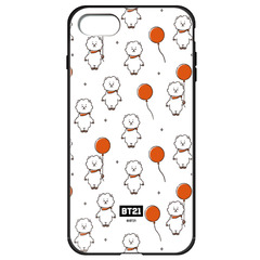 BT21 【RJ（パターン）】 ガラスハイブリッドiPhone8/7ケース