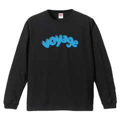 ふかわりょう／voyageロングスリーブTシャツ／ブラック