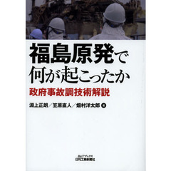 福島原発で何が起こったか　政府事故調技術解説