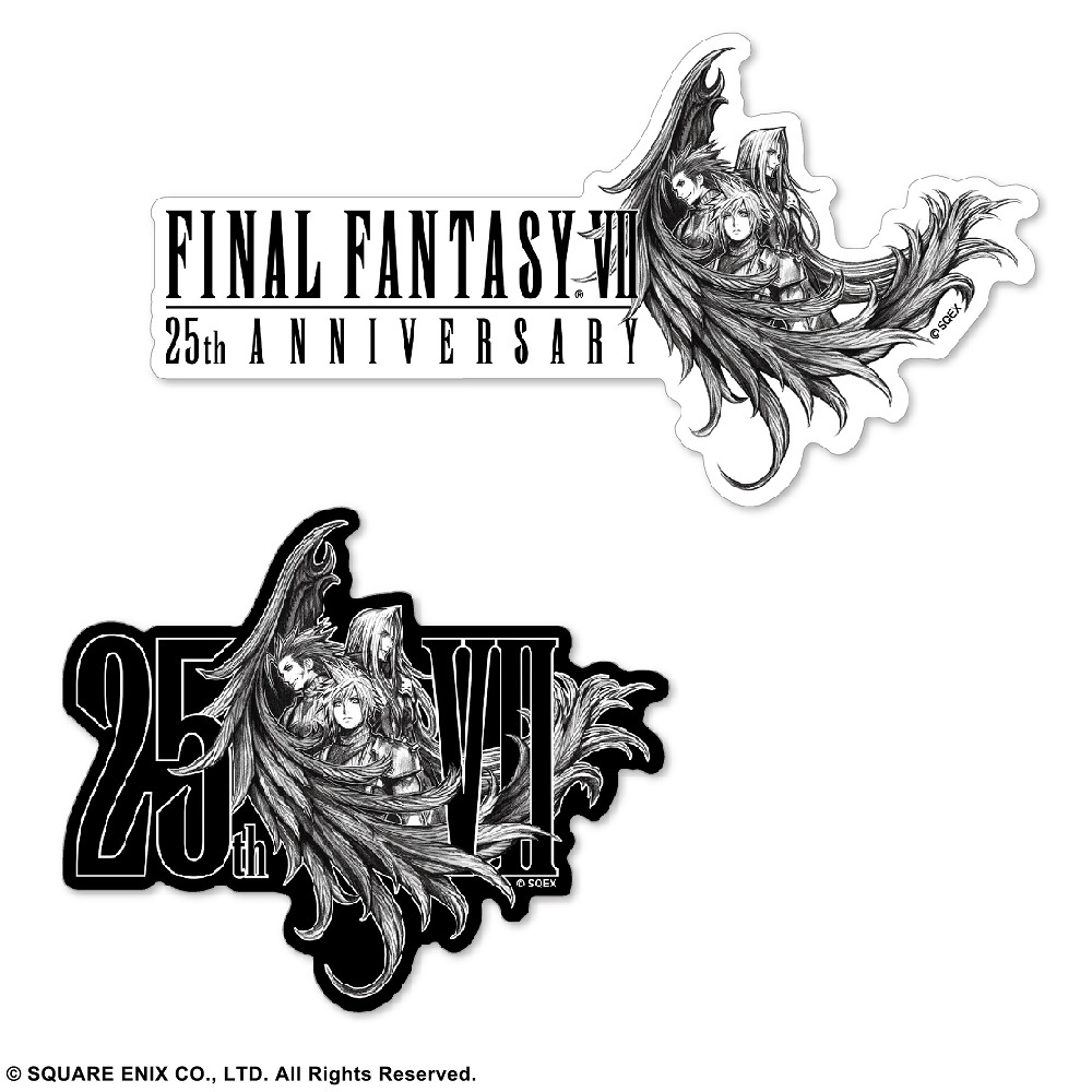 ファイナルファンタジーVII 25th ANNIVERSARY ステッカー A/Bセット