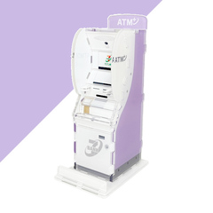 セブン銀行ATM風貯金箱 パープルVer.2