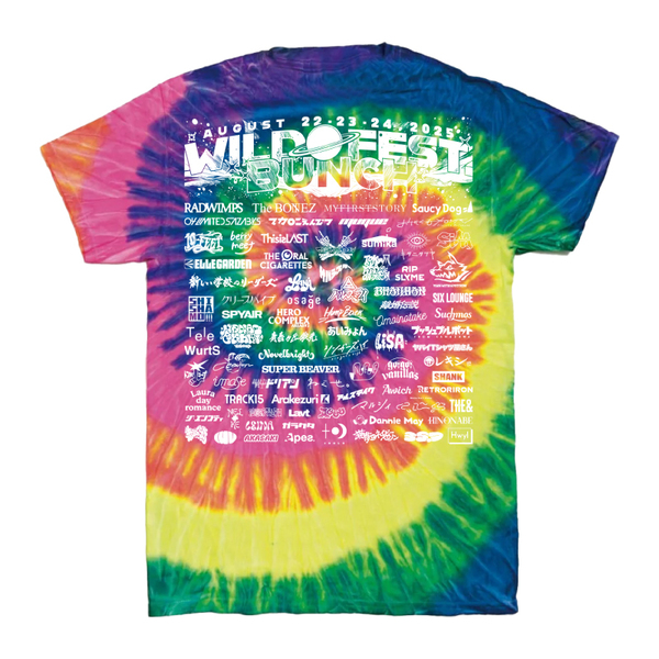 WILD BUNCH FEST. 2025 FUSION TEE ネオンレインボー 通販