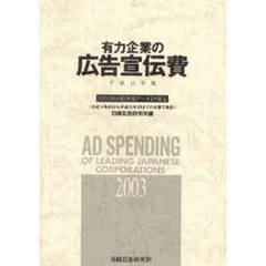 有力企業の広告宣伝費　ＮＥＥＤＳ日経財務データより算定　平成１５年版