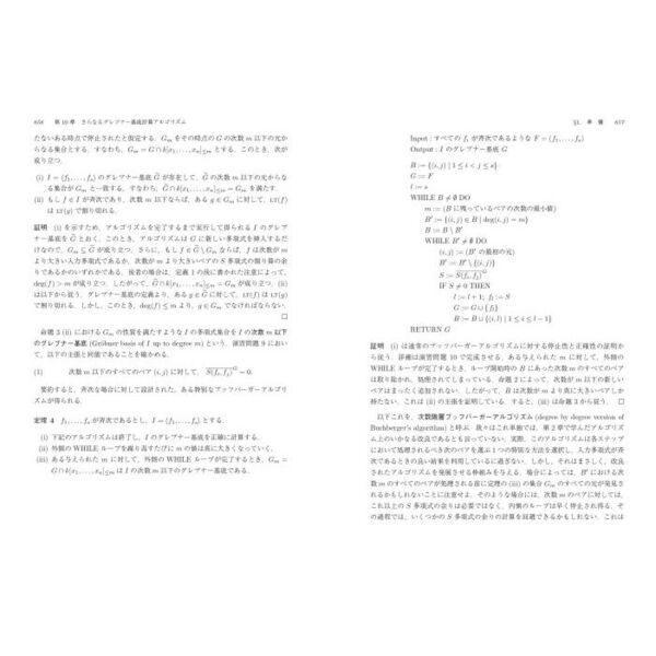 グレブナ基底と代数多様体入門 イデアル・多様体・アルゴリズム 下/丸善出版/デビッド・コックス（単行本） グレブナ基底と代数多様体入門 下: イデアル・多様体