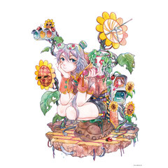 【なつめさんち】原画展「SAVE PAINT」複製原画 ONLINES Side-S