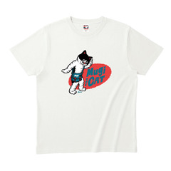 むぎ(猫)／Tシャツ（ホワイト）150サイズ