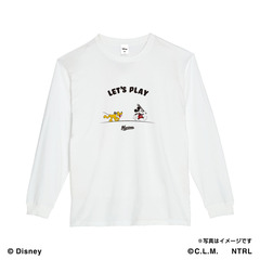 21ミッキーマウス（LET'S PLAY）/千葉ロッテマリーンズ　ロングTシャツM