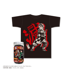 鬼滅の刃ボトルTシャツ　Ａ柄／黒　L