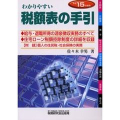わかりやすい税額表の手引　平成１５年度版