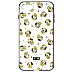 BT21 【CHIMMY（パターン）】 ガラスハイブリッドiPhone8/7ケース