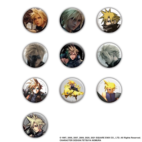 ファイナルファンタジー7 JR東海 クラウド 缶バッジ 30点 セット ファイナルファンタジーVII カンバッジコレクション〈クラウド・スト