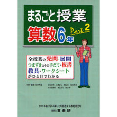まるごと授業・算数６年　全授業の発問・展開　つまずきとその手だて・板書　教具・ワークシートがひと目でわかる　ｐａｒｔ２