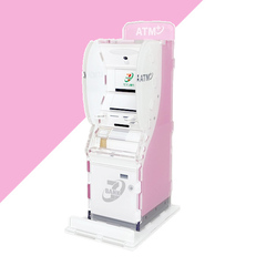 セブン銀行ATM風貯金箱 ピンクVer.2