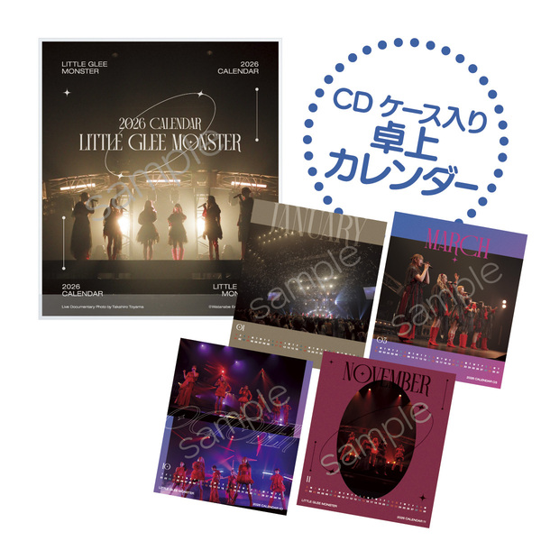 2026 Live Photo Calendar／卓上カレンダー