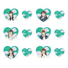 【SKE48】40西井美桜 「サンダルだぜ」　ステッカー2枚セット【EC限定】