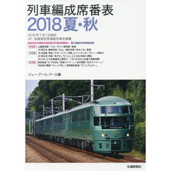 列車編成席番表　２０１８夏・秋