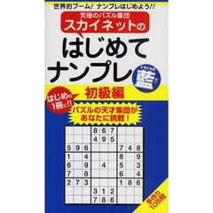 スカイネットのはじめてナンプレ　世界的ブーム！ナンプレはじめよう！！　初級編藍　パズルの天才集団があなたに挑戦！