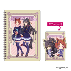 【ウマ娘 プリティーダービー】2nd Anniversary  オリジナルステッカー付リングノート（ナリタブライアン＆サクラローレル）＜二次予約分＞