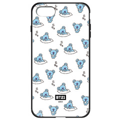 BT21 【KOYA（パターン）】 ガラスハイブリッドiPhone8/7ケース
