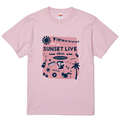 サンセットライブ2024オフィシャルTシャツ　PST-2402 ライトピンク