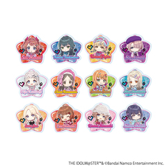 アクリルプレートバッジ「学園アイドルマスター」01/原宿系ver. トレーディング(全12種)(ミニキャライラスト)【BOX】