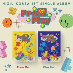 NIZIU／1ST SINGLE : PRESS PLAY（輸入盤）（外付特典：通常ポスター(580x400mm/1枚/バージョン別)）