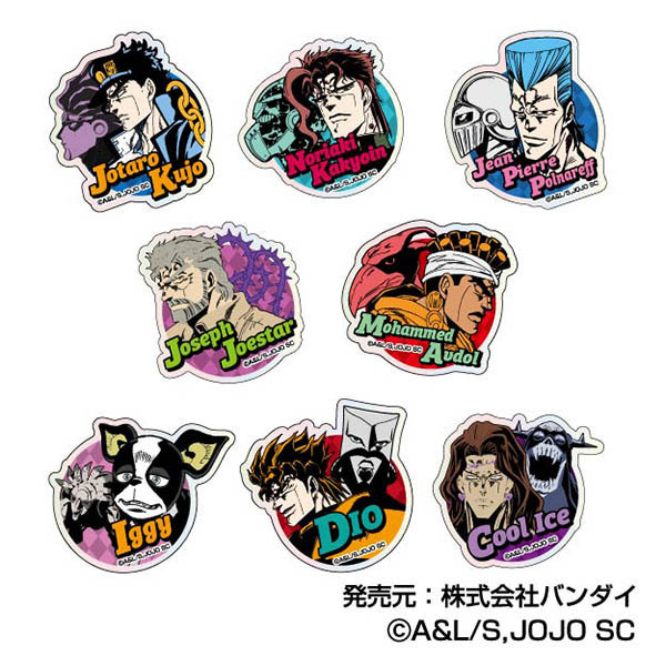 スターダストクルセイダース まとめ売り キラッとデバイスステッカー ジョジョの奇妙な冒険 スターダスト