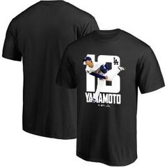 ロサンゼルス・ドジャース 山本由伸　グラフィック＆ナンバーTシャツ L