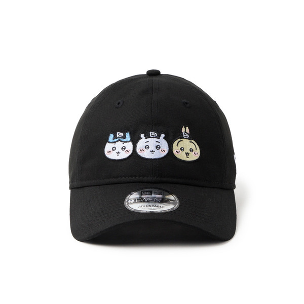 9TWENTY ちいかわ / ちいかわ・ハチワレ・うさぎ ブラック Sizes：M/L