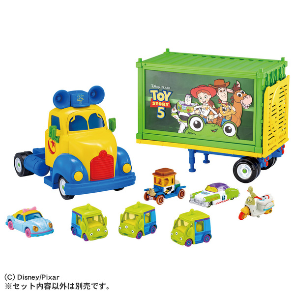 ディズニー　トミカ　5台セット ドリームトミカ ディズニーモータース トイズキャリー トイ