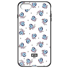 BT21 【MANG（パターン）】 ガラスハイブリッドiPhone8/7ケース