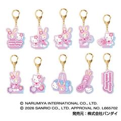 オーロラアクリルキーホルダー　メゾピアノ×ハローキティ Vol.2　【単品】（2026年5月以降発売予定）