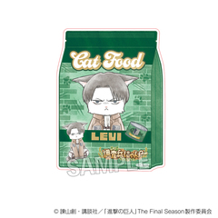 進撃の巨人　調査兵にゃん　ダイカットステッカー　リヴァイ（2026年10月以降発売予定）