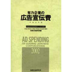有力企業の広告宣伝費　ＮＥＥＤＳ日経財務データより算定　平成１４年版