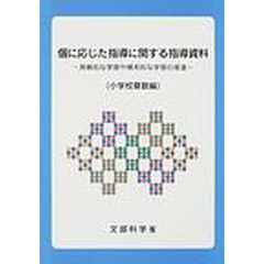 個に応じた指導に関する指導資料　発展的な学習や補充的な学習の推進　小学校算数編