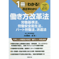 働き方改革法　労働基準法、労働安全衛生法、パート労働法、派遣法