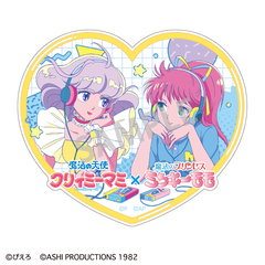 魔法の天使クリィミーマミ×魔法のプリンセスミンキーモモ ダイカットステッカー　クリィミーマミ×ミンキーモモ(変身後)／レトロテイスト（2026年7月以降発売予定）