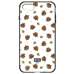 BT21 【SHOOKY（パターン）】 ガラスハイブリッドiPhone8/7ケース