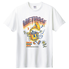 【METROCK2024】レコードTシャツ WHITE