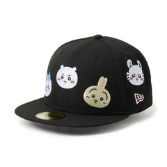 59FIFTY ちいかわ / キャラALL OVER ブラック Sizes：7 1/4